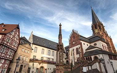 The picturesque old town of Aschaffenburg, Germany The picturesque old town of Aschaffenburg, Germany